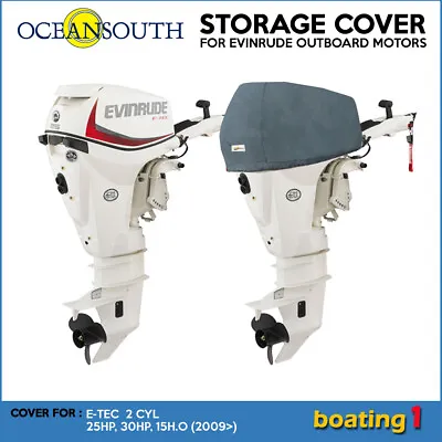Evinrude Outboard Motor Engine Half Cover E-TEC 2 CYL 25HP 30HP 15H.O (2009>) • $33